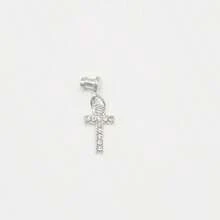 1pc Diamond Encrusted 26 English Letter Charm, Suitable For Silicone Watch Band Decoration