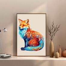 Rompecabezas de madera con forma irregular del animal zorro misterioso, regalo de cumpleaños, decoración del hogar, regalo único personalizado, interacción familiar, juego de alta dificultad