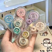 6 件/套 顺滑书写修正带，多种颜色可选，300 厘米长，干净无残留，适用于学校、户外露营、绘画、学生、文具、返校