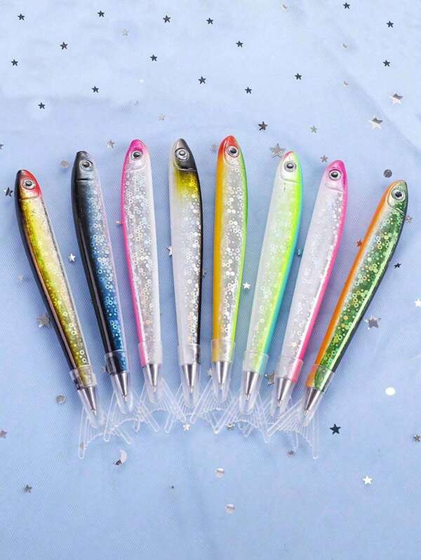 1pc Random Creative Ocean Fish Shaped Ballpoint Pen ,Random New Special Creative Fish Ballpoint Pen Ocean Signature For Stationery School Office Supply Writing Pen, Cheap Stuff, Weird Stuff, Unusual Items, Cute School Supplies, School Supplies,Back To School