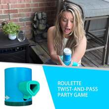 THE ORIGINAL Shotgun Roulette™ - El emocionante juego de fiesta con giro y pase. ¡Como "la papa caliente" con tu bebida favorita! Regalo divertido para despedida de soltero, asado, pre-partido o para el Amigo Invisible