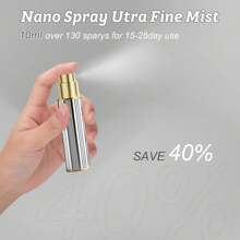 Squway 1PCS 10ml Travel Perfume Atomizer Refillable, Bottom-Filling, Portable Fragrances Cologne Spray Bottle Empty, 0.34oz Travel Sprayer Perfume For Women, Men, Gift (Gold)