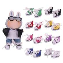 1 pezzo Scarpe tela mini: 17cm Scarpe mini, tessuto leggero e facile da indossare, versatile per ogni occasione, adatto per cosplay e come accessorio di costumi in miniatura (solo scarpe)