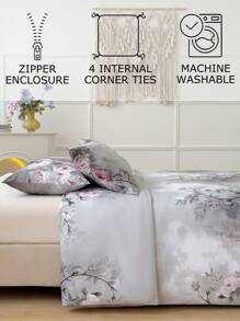 Soft Duvet Cover Set - Best 2/3 PiecesQuilt Comforter Cover Bedding Set - Includes 1 Bed Cover And 1/2 Pillow Case - Cheap And High Quality For Twin King Single Queen Double Full Size Doona Quilt Cover Bedding Sheets Set Sheet