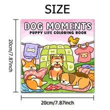 DOG MOMENTS: Coloring Book For Adults Featuring Cute Cozy Daily Activities For Relaxation (Cozy Spaces Coloring),Back To School,School Supplies