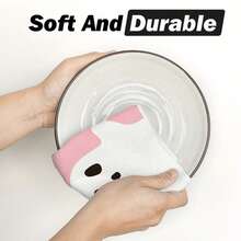 [Halloween And Christmas Decoration] 2/4 Pieces Of Halloween And Christmas Kitchen Towels, Pink And White Ghost Style Tableware Towels, And Gingerbread Man Towels Are Terrifying Dry Hand Tea Towels Used For Cooking And Wiping. They Are Soft, Comfortable, Absorbent, And Durable, Suitable For Home Decoration And Halloween Party Decoration. Halloween Decoration, Room Decoration, Autumn Decoration, Winter Decoration.