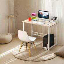 2/1pc Computer Desk, Office Work Desk, 31.49*15.74*28.14 Inches, Suitable For Study, Bedroom, Home Office, Living Room. - Multicolor - View 2