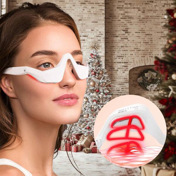 foreverlily Foreverlily Eye Massager Relieves Eye Fatigue Eyes Massage Glasses Eye Fatigue Relief Massager Under-Eye Glasses Massager
