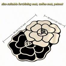 0.3cm Thick, Floral Pattern Design Bath Mat, Washable, Non-Slip Bath Mat, Bathroom Mat, Quick Absorbent, Fast Drying, Anti-Slip Absorbent Soft Bathroom And Bedroom Carpet, Doormat Bathroom Kitchen Decor