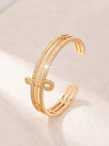 1 pieza Broche de mujer de estilo vintage convertible en brazalete, joyería elegante adecuada para uso diario, un regalo ideal para amigos y el mejor regalo para amantes en días festivos y cumpleaños