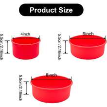 Silicone Mould For Baking Nonstick Layer Cakes Bakeware Round Cake Pans Chocolate Rainbow Cake For Birthday Wedding Party - Multicolor - View 2