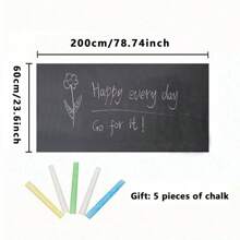 23.6*78.74inch Classic Reusable Dry Erase Wall Decal, Easy To Clean Without Glue, Suitable For Living Room, Bedroom, Office, Classroom - Home Decor Accessory, Adorable Room Decoration Kitchen Accessories Kitchen Wall Decor Wallpaper Wall Paper Wall Stickers