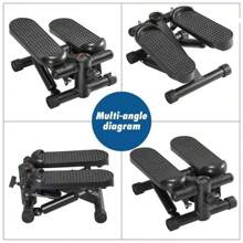 Mini stepper compacto para uso doméstico: entrenamiento cardiovascular eficaz para piernas, glúteos y resistencia con resistencia ajustable y pantalla de entrenamiento digital