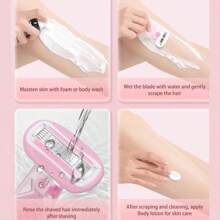 5-Layer Blade New Small Shell Shaving Knife, Shaving Knife, Stainless Steel Blade Head, Anti Scratch All Over The Body