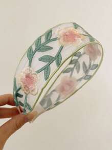 3 Elegant And Versatile Embroidered Flower Headbands For Women, Suitable For Daily Commuting To School, Work At The Beach, Vacation, Gatherings, Holidays, Gifts For Mother's Day, Hair Band, Hair Hoop