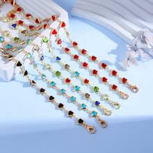 1pc Minimalist Fashionable Heart-Shaped Red Bracelet Jewelry, Suitable For Photos And Gift Giving