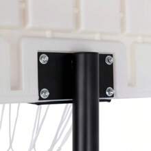 Adjustable Height Outdoor Basketball Hoop With 28'' X 18'' Backboard And Stable Stand