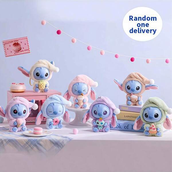 Disney Disney 1/6pz Stitch "Devo Mangiare" Serie Blind Box, Giocattoli e Giochi, Hobby, Collezione, Articoli da Festa, Giocattoli da Collezione (1/6 pezzi, Spedizione casuale)