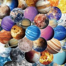 SCXXBSW 50 张星球贴纸，可爱卡通防水贴纸，可用于 DIY 用途，例如滑板、水瓶、笔记本电脑和手机学校用品，返校 - 彩色 - 查看 2