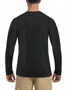 Boladeci Men's UPF 50 Sun Protection UV SPF Shirts Long Sleeve Lightweight Quick Dry Swim T-Shirts Rash Guard - Black - View 6