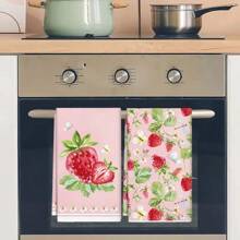 Setul de prosoape de primăvară 1/1/2 este conceput cu un model delicios cu căpșuni și țesut din fibră 100% poliester. Măsoară 16 * 24 inci / 40 * 60 centimetri și este un suport de masă din poliester, lavabil la mașină, rezistent la căldură, la pete, impermeabil și ușor de curățat. Este folosit pentru curățarea mesei și a bolurilor și poate fi folosit ca cadouri, articole de uz casnic, rechizite de bucătărie și decorațiuni interioare de primăvară.