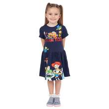 Disney Toy Story Dress | Girls Woody Buzz Jessie  Toy Story Dress | Kids Dresses | Official Merchandise | Fast UK Delivery Shipping | Trusted UK Seller | Great Gift For Kids | Perfect For Summer Holidays, Birthdays And Christmas - Blue - View 2