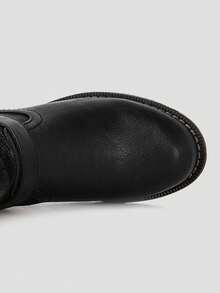 GLOBALWIN Women's Ankle Booties Winter Fashion Boots For Women Fall Boots Winter Boots Holiday Season - Black - View 6