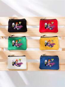 THE POWERPUFF GIRLS Unisex Canvas Coin Purse Versatile Fashion Style Small Change Wallet Portable Cartoon Coin Pouch For Men Wallet Mini Wallet Purse Wallet Travel Wallet Coin Wallet