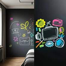 23.6*78.74inch Classic Reusable Dry Erase Wall Decal, Easy To Clean Without Glue, Suitable For Living Room, Bedroom, Office, Classroom - Home Decor Accessory, Adorable Room Decoration Kitchen Accessories Kitchen Wall Decor Wallpaper Wall Paper Wall Stickers