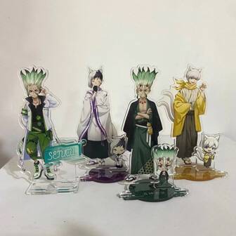 Dr. Stone 15cm Acrylic Character Ishigami Senku Asagiri Gen Saionji Ukyo Nanami Ryūsui Standing Modeloration Collection Gift