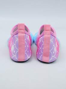 儿童亮面鱼鳞水鞋 - 玫瑰粉色速干设计,适合沙滩、冲浪和水上乐园 | 轻便防刮鞋底 | CE认证,尺码涵盖幼儿至青少年22-35码 - 藍色 - 查看 7