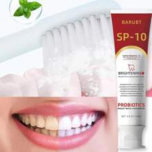 BARUBT SP-10益生菌牙膏1支装，美白牙齿，去除牙渍，减少牙齿泛黄，女士礼品，深层清洁配方，清新口气，呵护牙齿健康，适合居家旅行使用，基础清洁牙膏 - 紅色 - 查看 8
