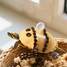 Neuankömmling 1 Stück Gestricktes Schildkröten Dekorative Kleidung, Kleine Bienen Kostüm Kleidung für Haustierpartys, dekorative Kleidung