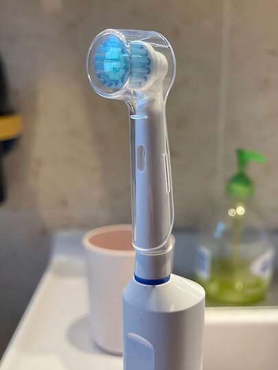 1 pieza Estuche protector para cabezal de cepillo de dientes eléctrico, Funda de viaje para cabezal de cepillo de dientes, Caja de almacenamiento a prueba de polvo para cabezal de cepillo de dientes portátil, Se ajusta perfectamente a la serie IO de cepillos de dientes eléctricos, Evita eficazmente la entrada de polvo, Adecuado para viajes, campamentos, hogar, escuela y otras ocasiones.