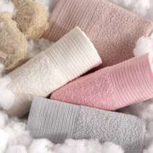 MADE IN TURKEY – Güvenal Eva Softline 4-Piece 100% Cotton Hand & Face Towel Set | 50x90 Cm | Soft & Absorbent | Everyday & Bridal Use - Pink - View 2