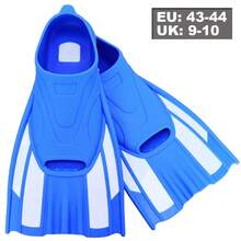JoyMaySun Aletas de bolsillo de pie completo con hebillas de silicona flotantes para el buceo y el esnórquel, zapatillas de natación corta de entrenamiento de tamaño de viaje para adultos - Multicolor - Ver 21