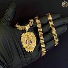 Old Coin Chain | Influencer Model With Differentiated Pendants - Colgante Niño Nuestra Señora 2 - Ver 1