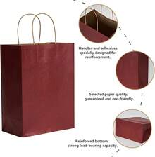 2025RACETOP 32 Pack Small Paper Gift Bags With Handles, 5.8"*3.2"*8.25" Kraft Paper Party Favor Bags Bulk For Kids Birthday, Baby Shower, Crafts, Wedding, Party Supplies (8 Colors) - 紅色 - 查看 2