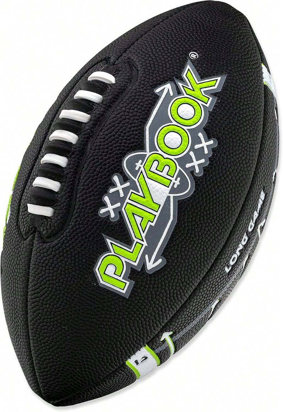 Franklin Sports Youth Football Playbook - Junior Football With Route Diagrams - Small, Perfect For Peewee And Youth - Black - View 1