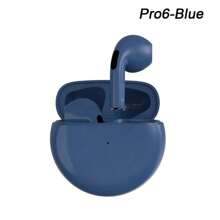 Pro 6 Écouteurs Bluetooth pour casque Bluetooth sans fil Écouteurs antibruit avec casque sans fil Casque sans fil avec microphone Fone Écouteurs Bluetooth Sport Casque d'écoute pour écouteurs