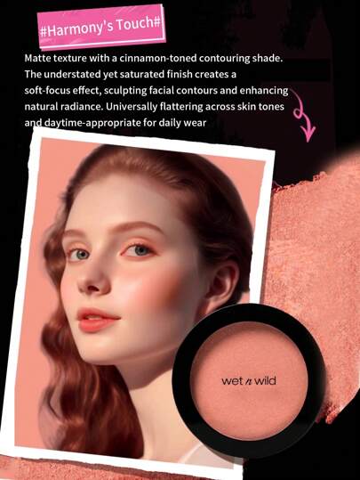 Wet n Wild أحمر خدود كولور أيكون من ويت إن وايلد - إحياء متوهج غير لامع مع لمعان ناعم، متعدد الألوان للمحترفين والطلاب، مناسب للاستخدام أثناء التنقل - 6 غرام