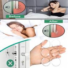 6pcs Transparent Door Bumper Protector - Suitable For Doors, Cabinet Doors, Refrigerator Doors, Toilet Seats, Provides Impact Protection To Prevent Dents And Scratches, Ideal For Noise Reduction And Protection Of Door Walls At Home.