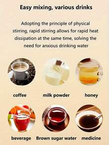 SOKANY Valentine's Day Gift Rechargeable Smart Coffee Mixer Mug With Temperature Control - USB Charging, 4000 RPM, Dustproof Lid, Stainless Steel Rotating Magnetic Cup For Easy Mixing - Ideal For Coffee, Milk & More