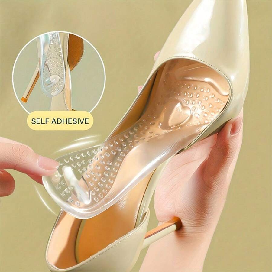 1pair Special Comfort Gel Insole For Women's High Heels - Antiskid, Cushioning Support And Massage Effect Insole