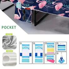 1 pieza Funda de silla de playa de secado rápido de alta calidad, diseño de furgoneta, extra grande y ultraligera, plegable y compacta con bolsillo lateral conveniente, ideal para viajes y tomar el sol, gran regalo para festivales y esenciales de playa