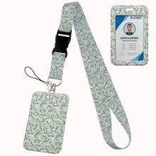 Marble Pattern Lanyard With Card Holder, Polyester Strap, Anti-Lost ID Card Holder, Gifts For Couples, Festivals School Supplies,Back To School - Multicolor - View 17