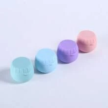 1/2pcs Travel Mini Pill Box, Portable Sealed Silicone Medicine/Cosmetic/Skincare Storage Container