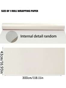 1 Roll Matte Metallic Wrapping Paper, Solid Color Paper, Gift Wrapping Paper, Suitable For Weddings, Valentine's Day, Birthdays, Christmas, DIY Bouquets And Other Occasions, Metallic Christmas Gift Wrapping Paper, DIY Christmas Decor Paper, Solid Pattern, Matte Wrapping Paper - Beige - View 10