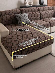1 قطعة غطاء أريكة بنمط الورقة ، مصنوع من صوف ناعم مقاوم للانزلاق لجميع المواسم ، مناسب للأريكة المنحنية وأريكة 1/2/3/4 مقاعد ،ديكور غرفة المعيشة ،قابل للغسل في الغسالة ،مضاد للحيوانات الأليفة