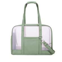 新款宠物斜挎包，夏季宠物背带旅行单肩包，大容量透气宠物背包 - 彩色 - 查看 10